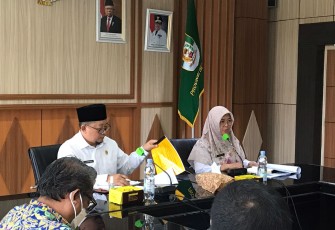 Rapat teknis di ruang rapat Rafflesia Kantor Gubernur Bengkulu, Rabu (18/5/2022)