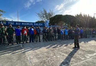 Apel kesehatan lanud MUS. Kamis (19/05/2022)