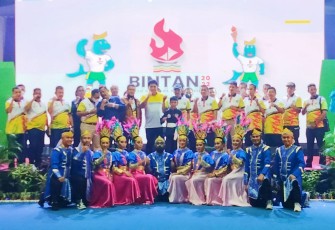 Peluncuran Logo dan maskot Porprov ke-V Kepri, Jumat (20/5/2022) malam