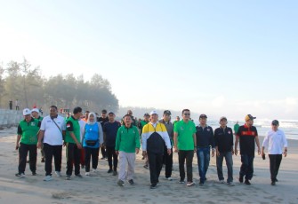 Jalan Sehat dan Halal Bihalal Korps Alumni HMI dan FORHATI Provinsi Bengkulu, Minggu (22/5/2022).