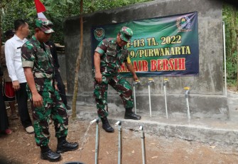 Kadispenad saat Kunjungi Lokasi TMMD Kodim 0619/Purwakarta ke-113