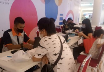 Antusias warga serbu gerai vaksinasi lanud Supadio