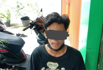 RH, tersangka pengedar narkoba jenis sabu.