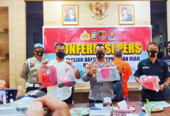 Konferensi Pers Polres Bintan.