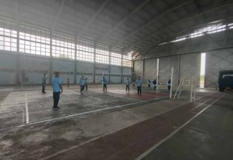 Olahraga voli di lanud Maimun Saleh 