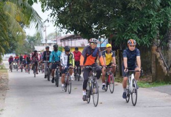 Gowes bersama Korem 121/Abw