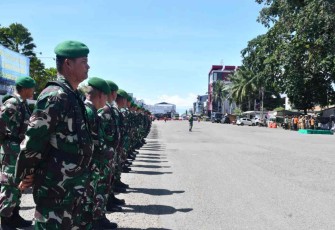 Danrem 142/Tatag pimpin apel penutupan tanggap bencana Mamuju