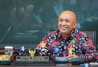 Menteri Teten saat rakor usulan perubahan peraturan menteri perdagangan no 50 tahun 2020