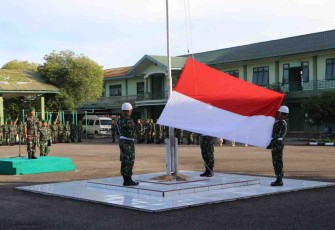 Upacara bendera 17-an Kodim 0104/Atim