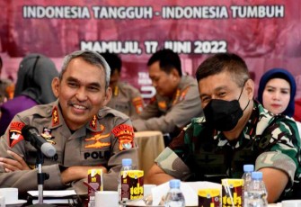 Sinergitas Danrem 142/Tatag bersama Kapolda Sulbar