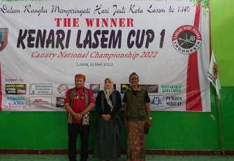 Ajang lomba kicau burung Kenari meriahkan hari jadi kota Lasem ke 1140