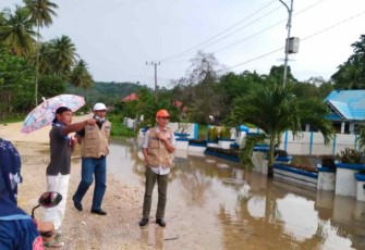 Banjir mulai tampak surut di kecamatan Kulisusu Barat Kabupaten Buton Utara