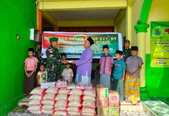 Bantuan sosial prajurit Yonif 511/DY