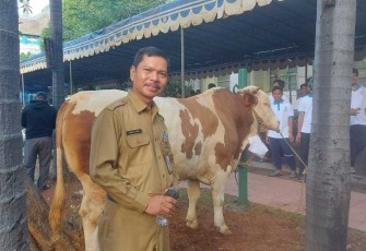 Hewan qurban gubernur DKI Jakarta Anies Baswedan di Jakarta Islamic Center 