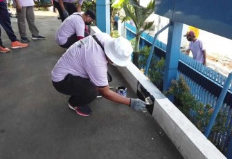 Prog6padat karya Kemenhub di pelabuhan Tanjung Priok Jakarta 