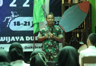 Kasdim saat memberikan materi Wasbang dan bela negara