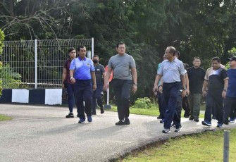 Kasal saat mengunjungi lanal Batam 