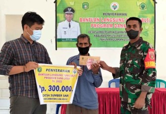 Dampingi warga binaan mendapatkan BLT Desa