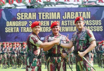 Sertijab Dangrup 3 Kopassus di Jakarta 