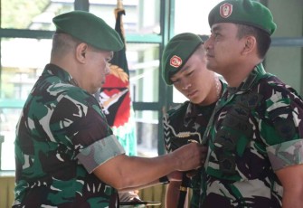 Danrem 142/Tatag saat Sertijab Dandim 1408/Mamuju