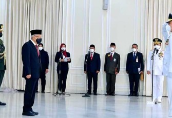 Wapres RI saat melantik lulusan IPDN Jatinangor 