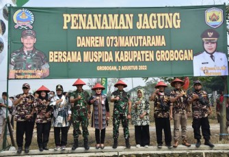 Danrem 073/Mkt  tanam jagung, tingkatkan ketahanan pangan 