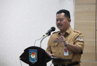 Kepala BPSDM saat memberikan sambutan