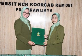 Pelantikan pejabat baru di lingkungan Seksi Penerangan Persit KCK Koorcab Rem 081 PD V/Brawijaya