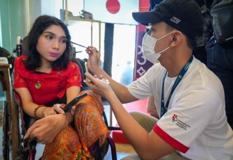 Ilustrasi salah satu peserta pelatihan penyandang disabilitas 