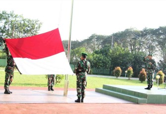 Upacara bendera di Kodim 0906/Kkr