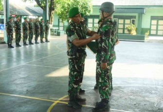 Danrindam Jaya Kolonel Inf Ayub Akbar saat membuka Diktukbasus Babinsa 