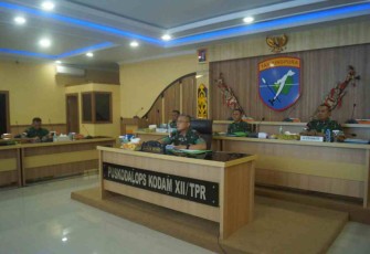 Paparan rencana pelaksanaan TMMD di Jajaran Kodam XII/Tpr