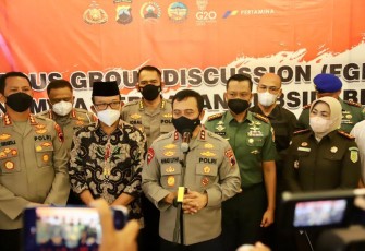 Danrem 071/Wijayakusuma saat hadiri FGD Polda Jateng 