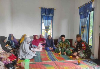 Pengajian satgas Yonif 645/Gty di perbatasan 