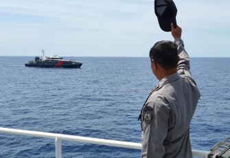 Patroli bersama, KN Pulau Dana-323 tiba di Australia