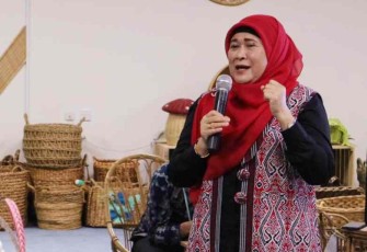 Dwi Andriani Sulistyowati saat memberikan motivasi dan bimtek perkuat SDM di Aceh, Rabu (28/9)