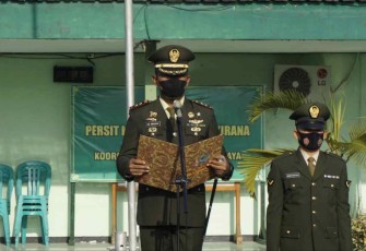Dandim 0805/Ngawi saat berikan arahan prajuritnya 