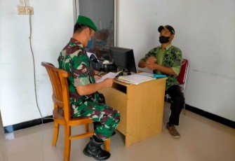 Komsos bersama aparat desa binaan 