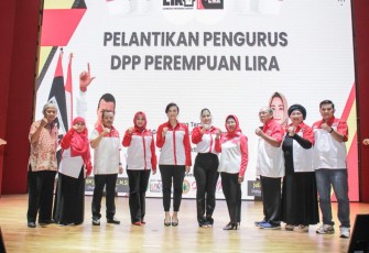 Pelantikan pengurus DPP Perempuan Lira di Jakarta, Jum'at (7/10)