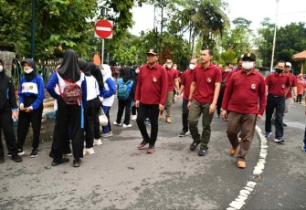 Jalan sehat bersama forkopimda kabupaten Tulungagung 