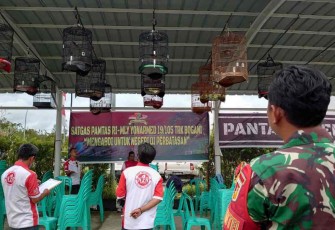 Lomba burung berkicau Satgas Yonarmed 19/105 Trk Bogani