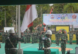 Upacara bendera di Kodim 1001/HSU-BLG 