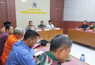 Pengarahan Danrem 081/DSJ melalui Vidcon