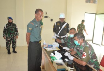 Test urine prajurit Kodim 0802/Ponorogo 