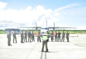 Latihan Marshaller prajurit Koarmada III