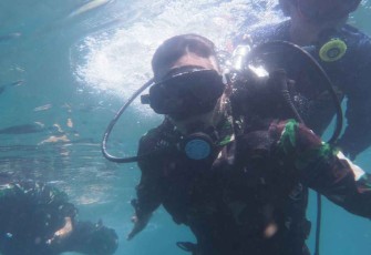 Pelatihan Scuba Diver Koarmada III 