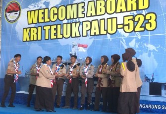 Lomba Yel-yel dalam Maritim Sail Tidore 2022