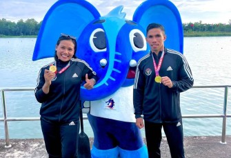 Atlet Dayung Kolinlamil Peraih Medali Emas Asian Dragonboat Championship Rayong Thailand 2022