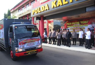 Bantuan Kemanusiaan Gempa Cianjur Polda Kalteng, Senin (28/11)