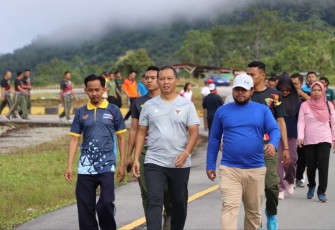 Olahraga bersama di wilayah perbatasan 